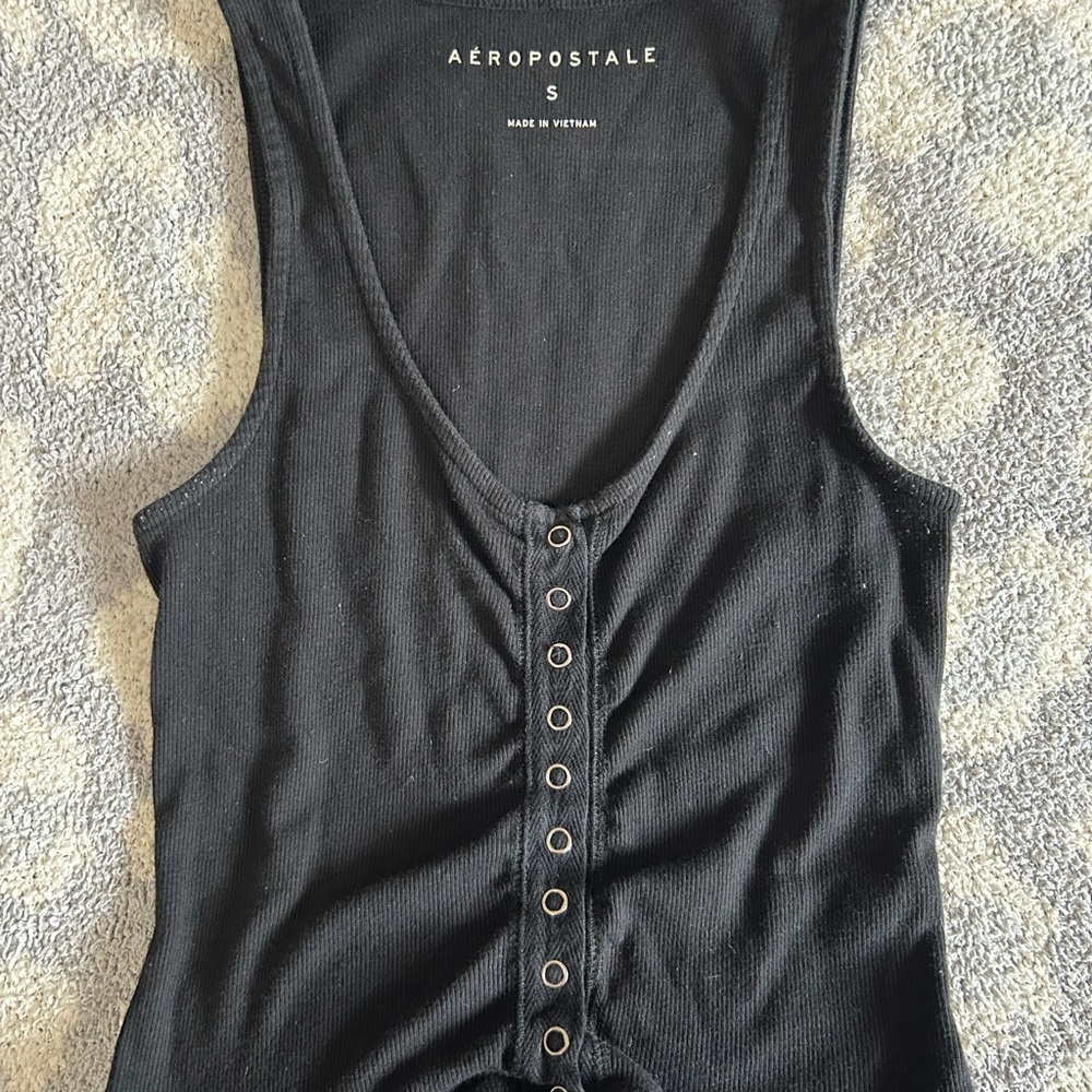 Aeropostale Black Sleeveless Bodysuit